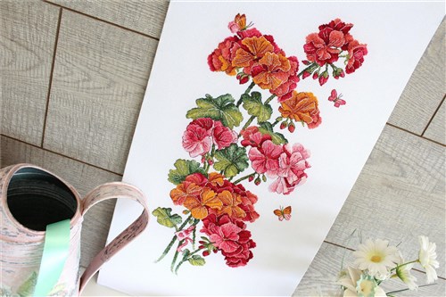 Geranium SNV-742 Counted Cross Stitch Kit