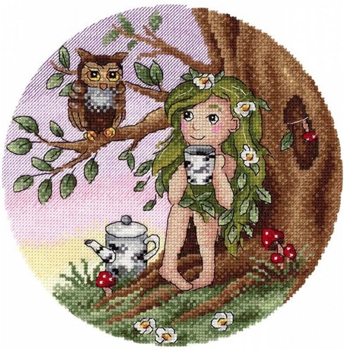 Evening Forest Meeting SNV-744 Counted Cross Stitch Kit