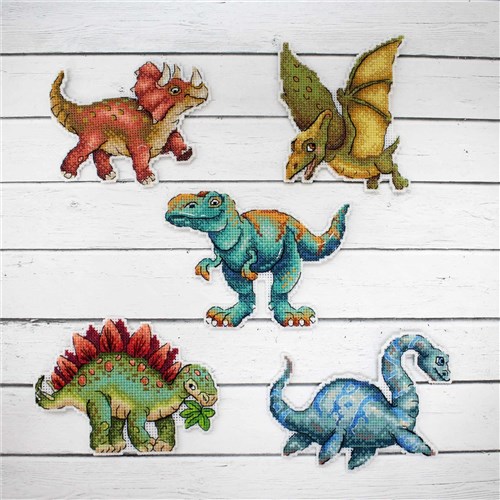 Dinosaurs - Pterodactyl SR-300 Plastic Canvas Counted Cross Stitch Kit