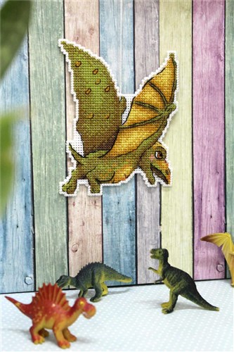 Dinosaurs - Pterodactyl SR-300 Plastic Canvas Counted Cross Stitch Kit