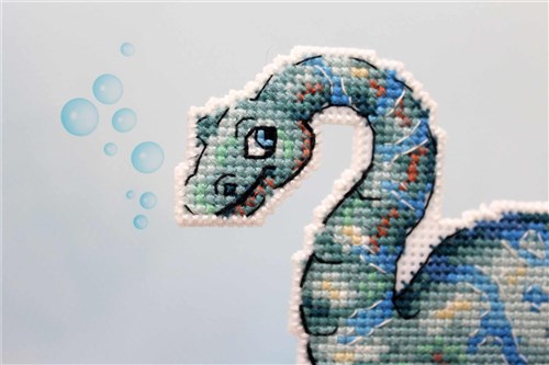 Dinosaur - Plesiosaurus SR-301 Plastic Canvas Counted Cross Stitch Kit