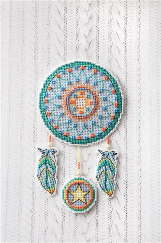 Dream Catcher - Fox SR-302 Plastic Canvas Counted Cross Stitch Kit
