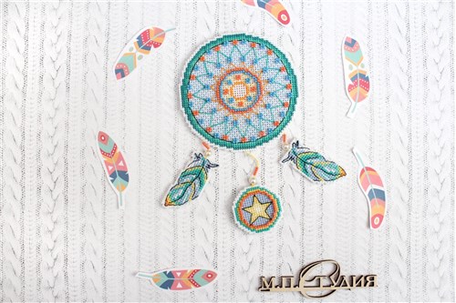 Dream Catcher - Fox SR-302 Plastic Canvas Counted Cross Stitch Kit