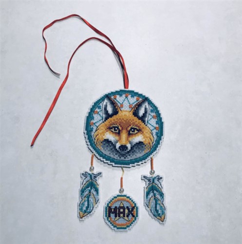 Dream Catcher - Fox SR-302 Plastic Canvas Counted Cross Stitch Kit