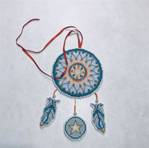 Dream Catcher - Fox SR-302 Plastic Canvas Counted Cross Stitch Kit
