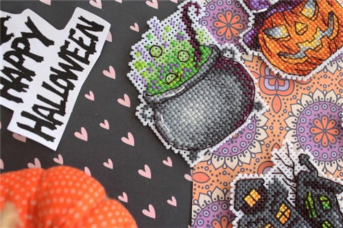 Funny Spookiness SR-310 Plastic Canvas Counted Cross Stitch Kit