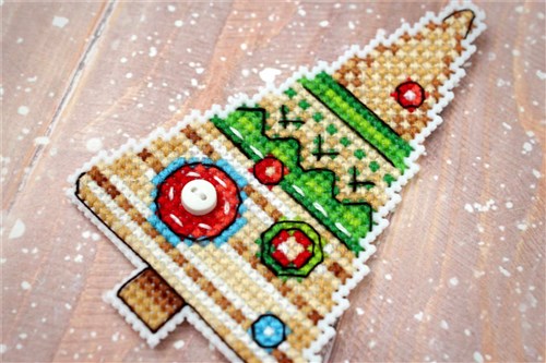 New Year Beauties. Magnets SR-316 Plastic Canvas Counted Cross Stitch Kit