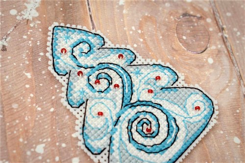 New Year Beauties. Magnets SR-316 Plastic Canvas Counted Cross Stitch Kit