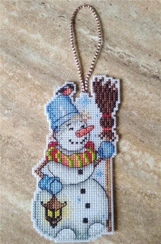 Snowman SR-318  Plastic Canvas Counted Cross Stitch Kit