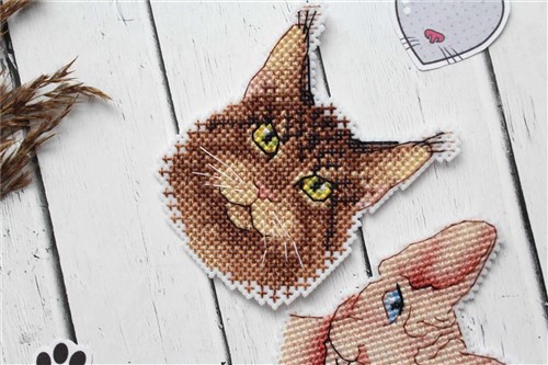 Who Said Meow? Magnets SR-340 Plastic Canvas Counted Cross Stitch Kit
