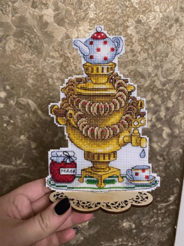 Tea Party P-416  Plastic Canvas Counted Cross Stitch Kit