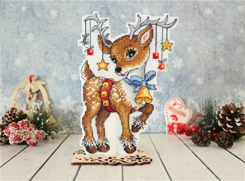 Christmas Helper SR-452 Plastic Canvas Counted Cross Stitch Kit