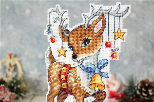 Christmas Helper SR-452 Plastic Canvas Counted Cross Stitch Kit