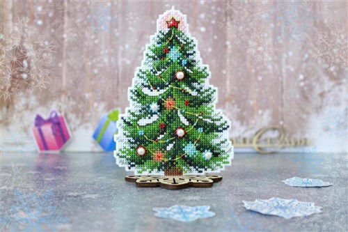 New Year Beauty SR-453 Plastic Canvas Counted Cross Stitch Kit