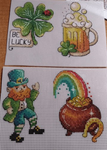 St. Patrick 's Day. Magnets SR-577  Plastic Canvas Counted Cross Stitch Kit