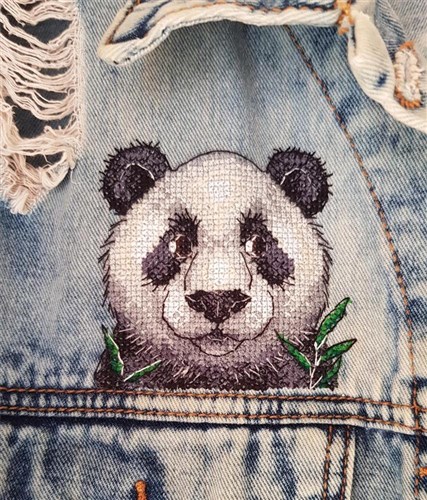 Panda Cross Stitch on Clothes kit B-241 / SV-241