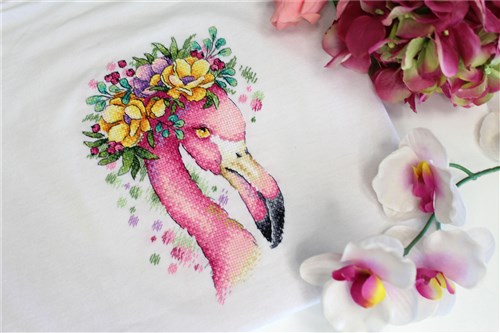 Summer Flamingo SV-547 Counted Cross Stitch Kit