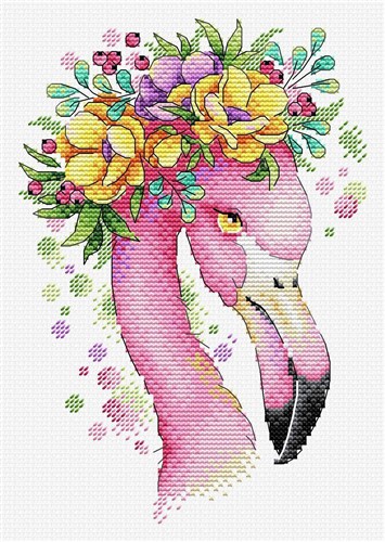 Summer Flamingo SV-547 Counted Cross Stitch Kit