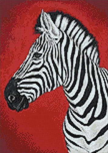 Zebra CS080 11.81 x 15.75 inches Crafting Spark Diamond Painting Kit