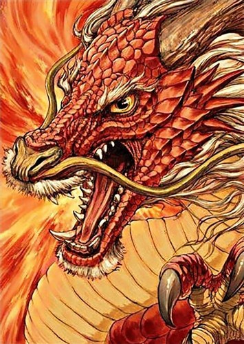 Chinese Dragon CS177 11.8 x 15.8 inches Crafting Spark Diamond Painting Kit