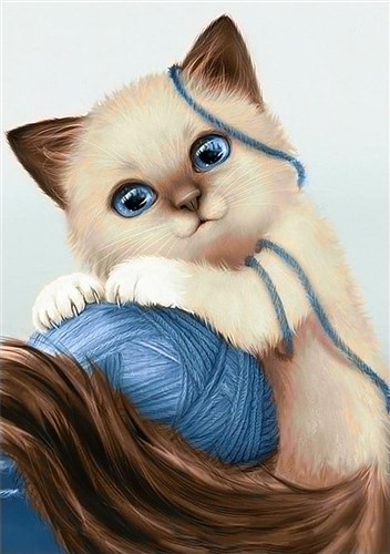 Thread Ball WD196 7.9 x 11.8 inches Wizardi Diamond Painting Kit