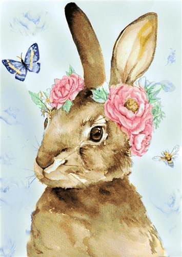 Easter Rabbit WD221 10.6 x 14.9 inches