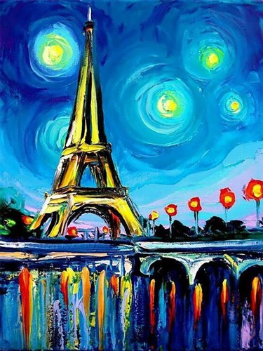 Paris Colours CS291 5.9 x 7.9 inches Crafting Spark Diamond Painting Kit