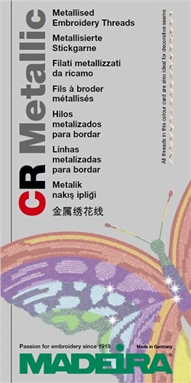 Madeira Polyester CR Metallic Color Card