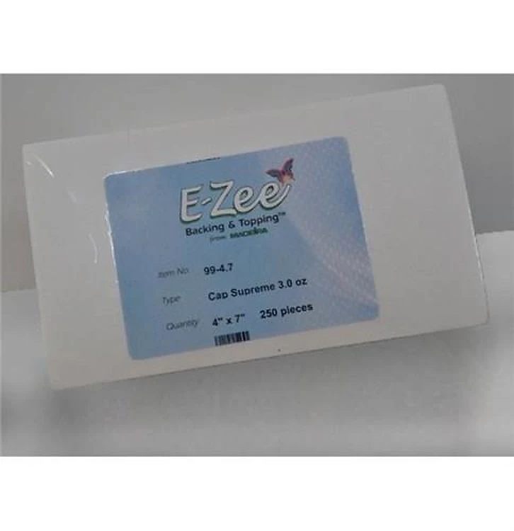 99-4.7 E-ZEE CAP SUPREME 3.0oz: 4inX7in 250pk WHITE