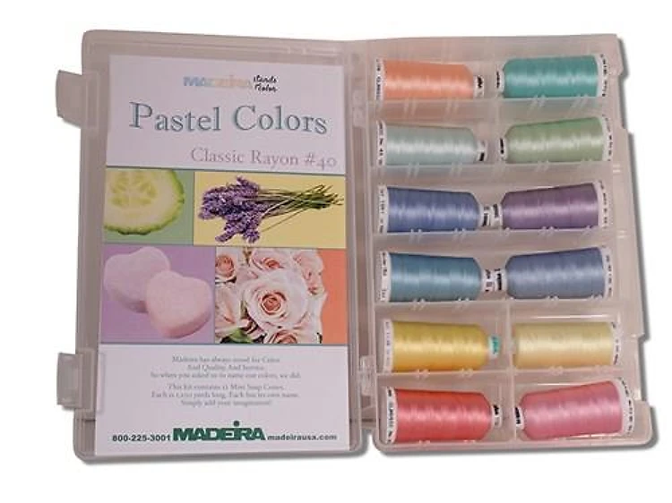 Madeira Classic Rayon Pastel Shade Kit