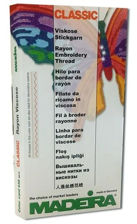 Madeira Classic Rayon Color Card