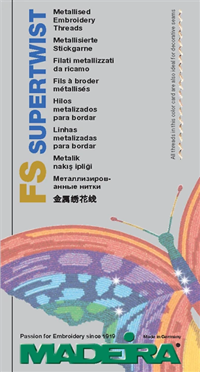 Madeira FS Metallic & Supertwist Color Card