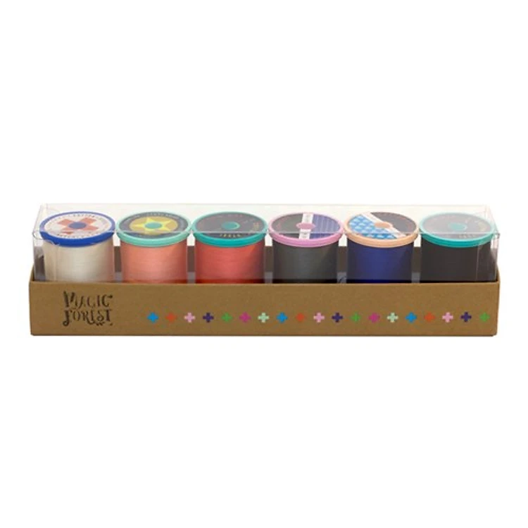 Cotton Plus Steel 50 Wt. Cotton Thread - 6 Pack - Magic Forest