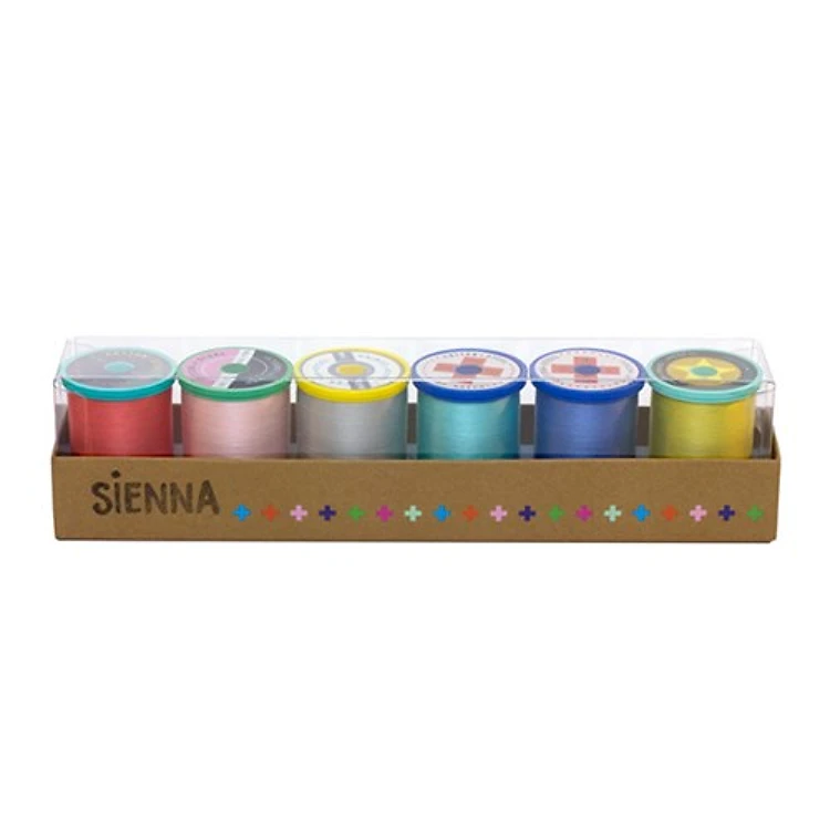 Cotton Plus Steel 50 Wt. Thread - 6 Pack