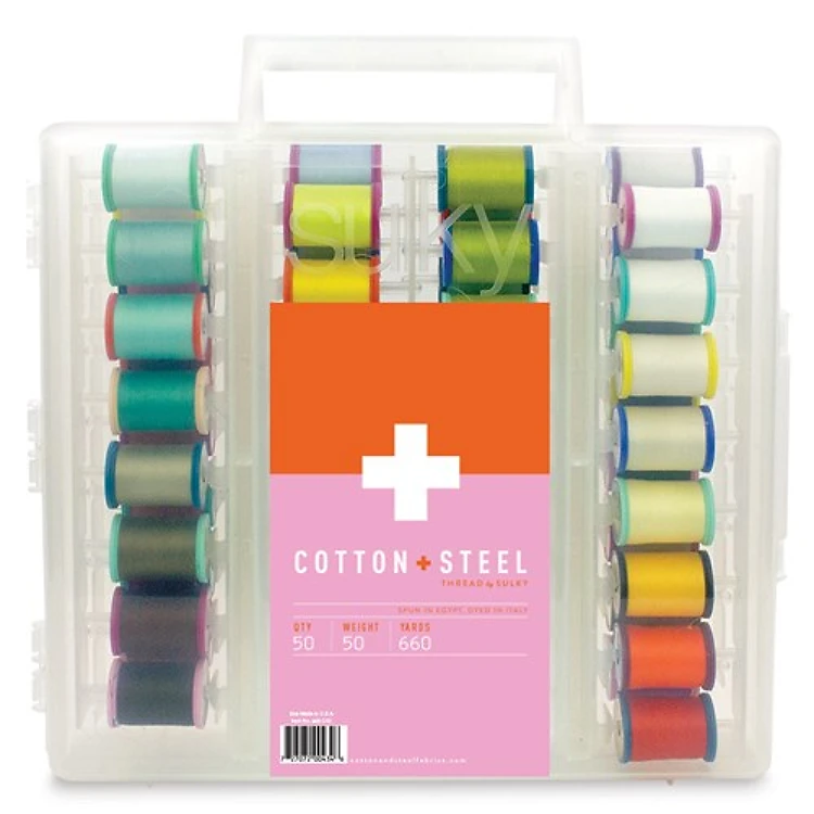 Cotton Steel 50 Wt. Cotton Thread Collection - 1st 50 Colors - 660 yd. Spools