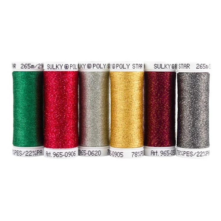 Classic Christmas Poly Sparkle 6-pack Sampler