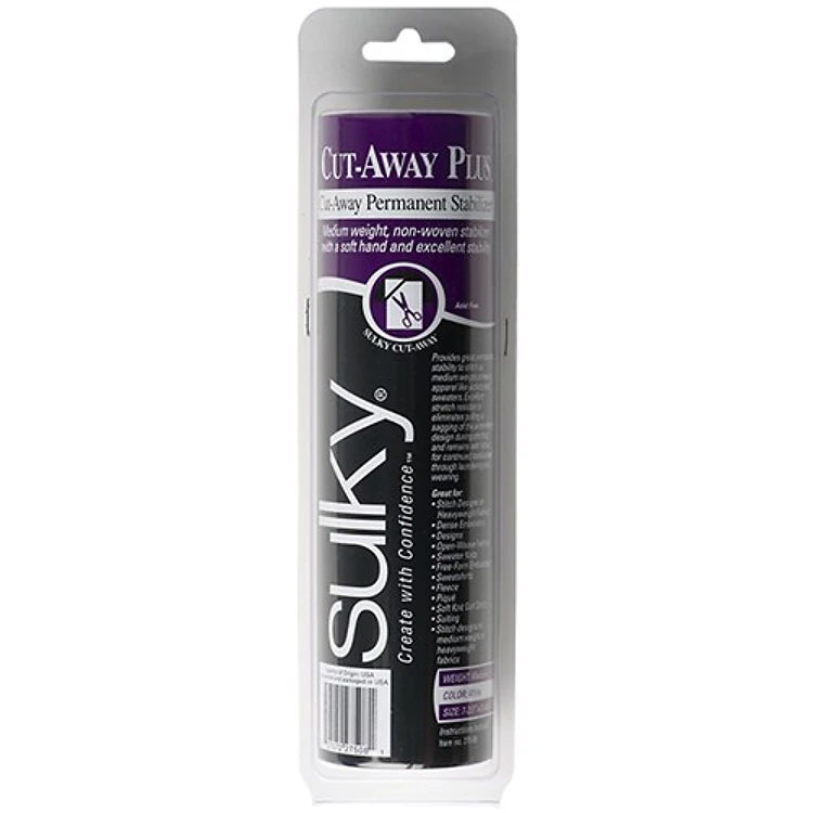Sulky Cut-Away Plus™ Stabilizer - White - 7 2/3 x 8 yd. Roll