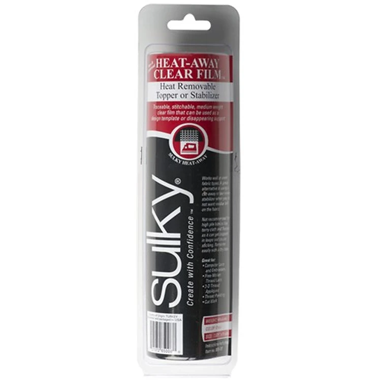 Sulky Heat-Away Stabilizer - Clear Film - 7 7/8 X 9 yd. Roll