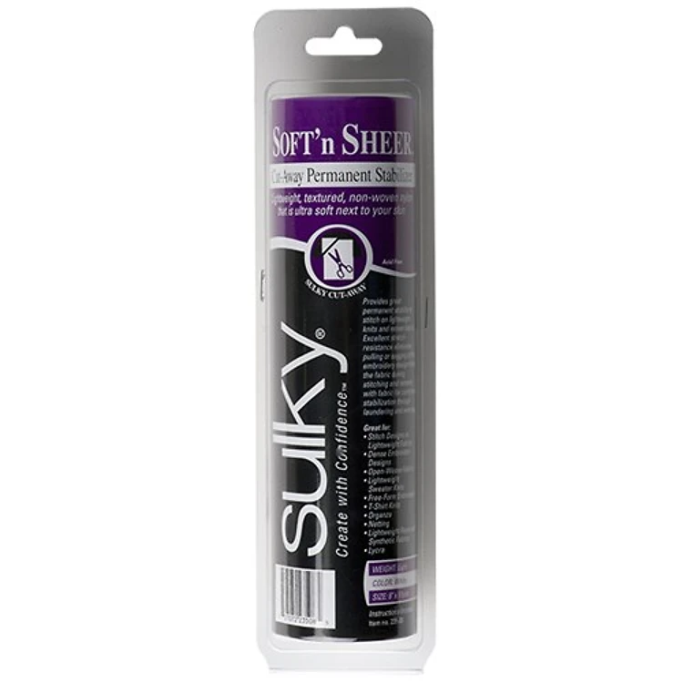 Sulky Soft 'n Sheer Stabilizer - White - 8 x 11 yd. Roll