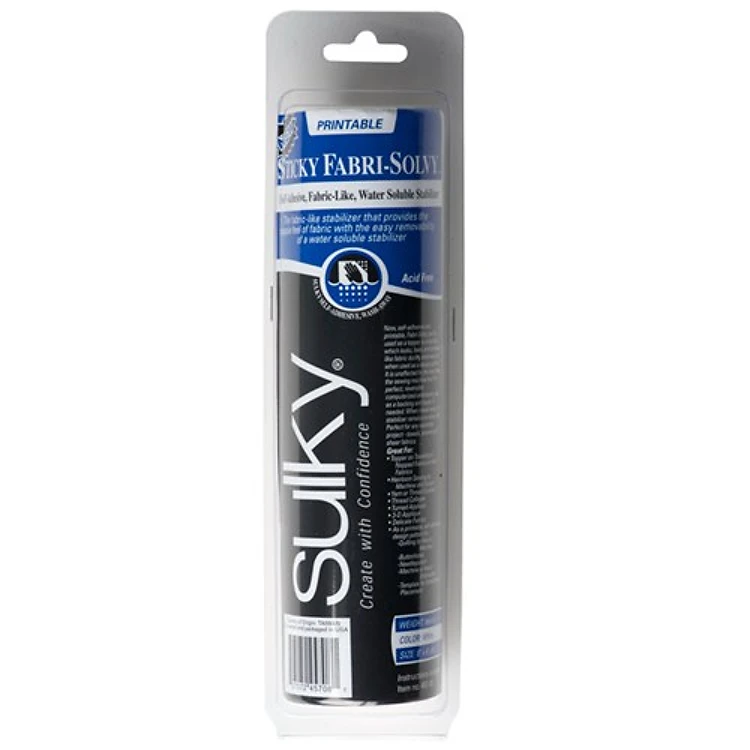 Sulky Sticky Fabri-Solvy Stabilizer - White - 8 x 6 yd. Roll