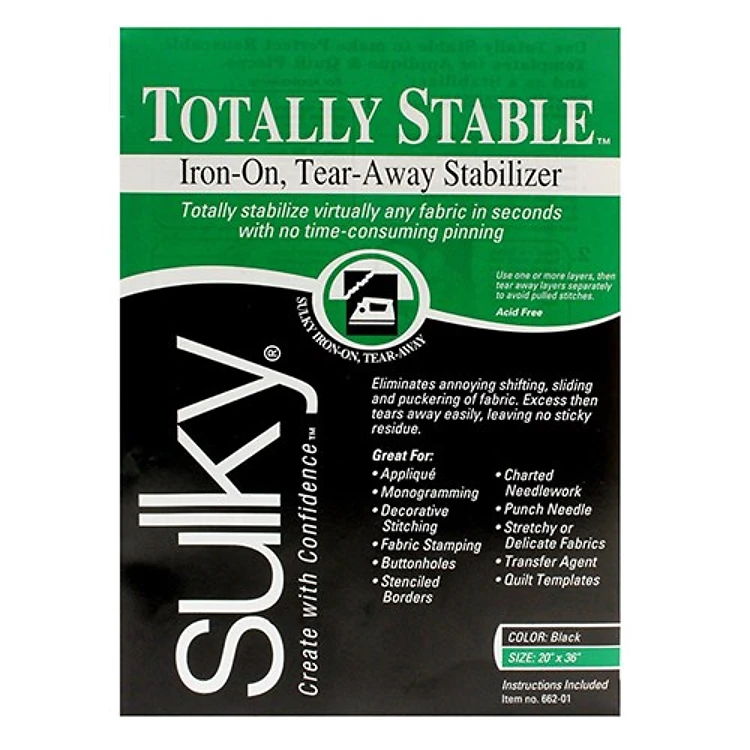 Sulky Totally Stable Stabilizer - Black - 20 x 1 yd. Pkg.