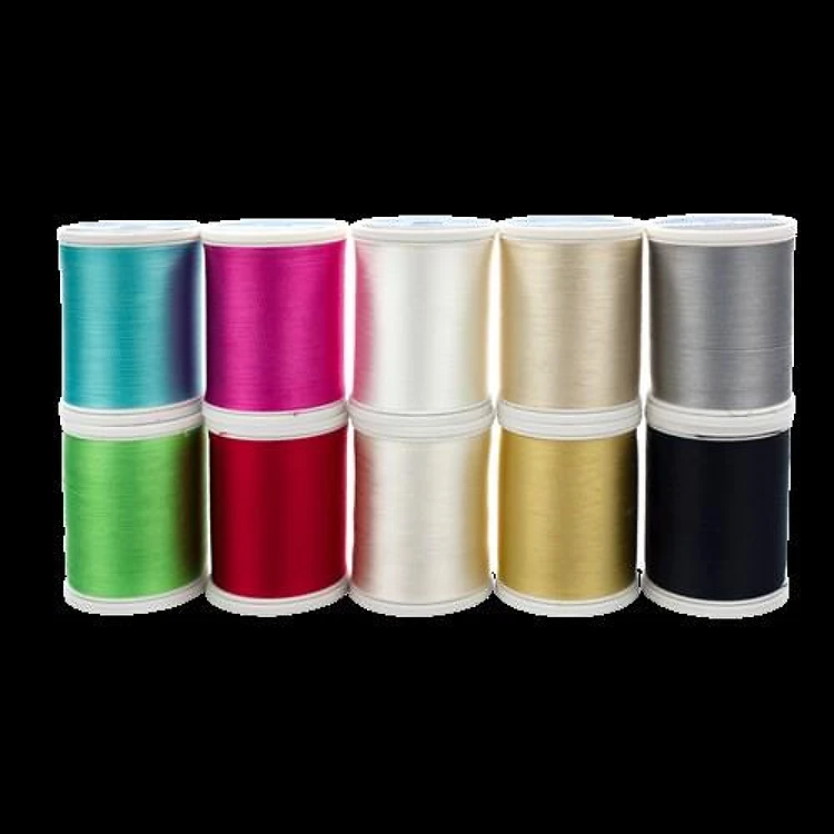 40 Wt. Rayon Thread - 10 Most Radiant Rayons Assortment - 850 yd. Spools