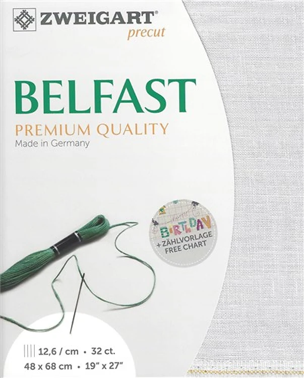 Precut Zweigart Belfast Pearl