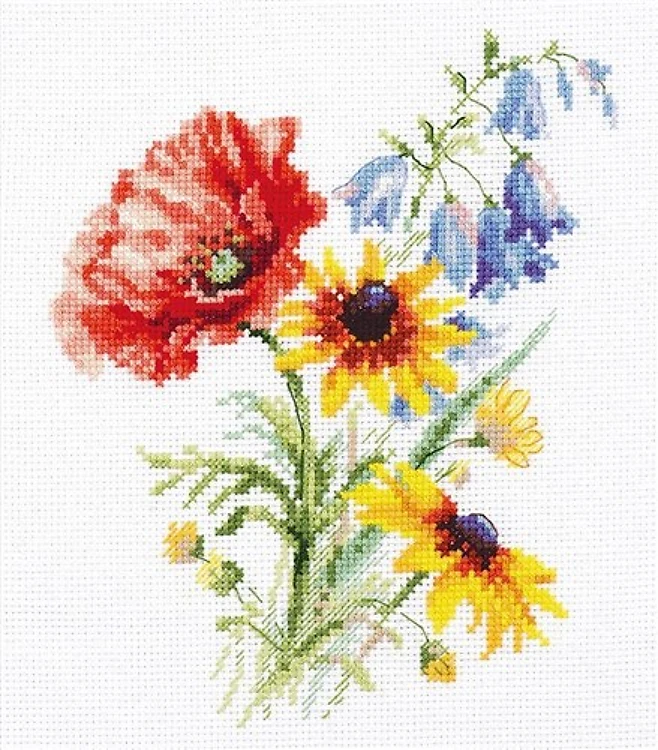 Flower Bouquet Counted Cross-Stitch Kit