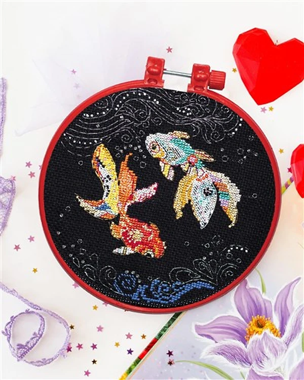 Goldfish Cross-Stitch & Bead Kit