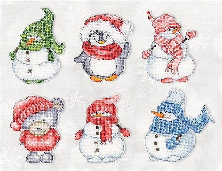 Winter Characters Counted Cross-Stitch Kit