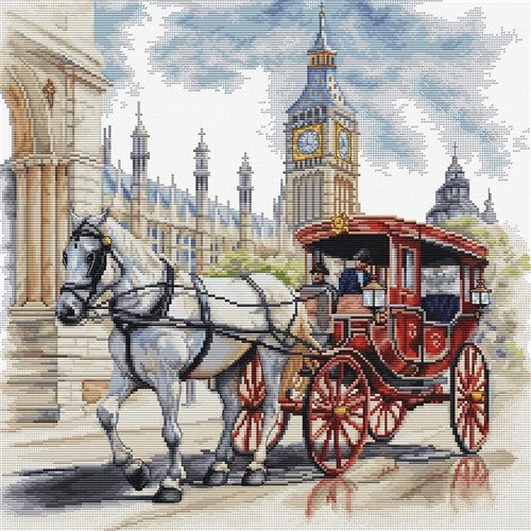 Carriage Ride Counted Cross-Stitch Kit