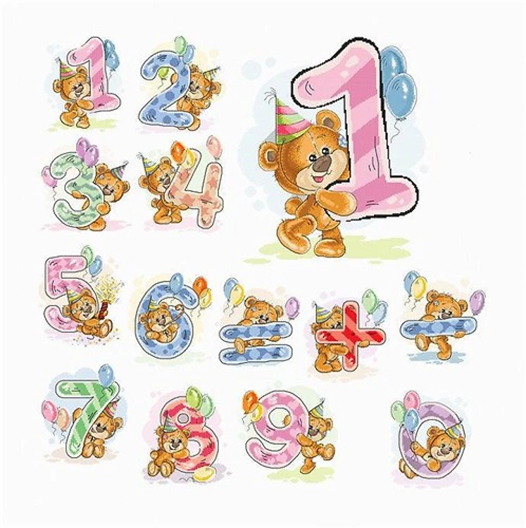 Numbers Counted Cross-Stitch Kit