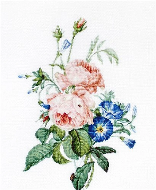 Roses Bouquet Counted Cross-Stitch Kit