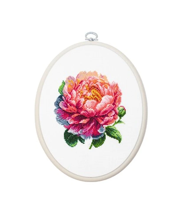 Peony Counted Cross-Stitch Kit
